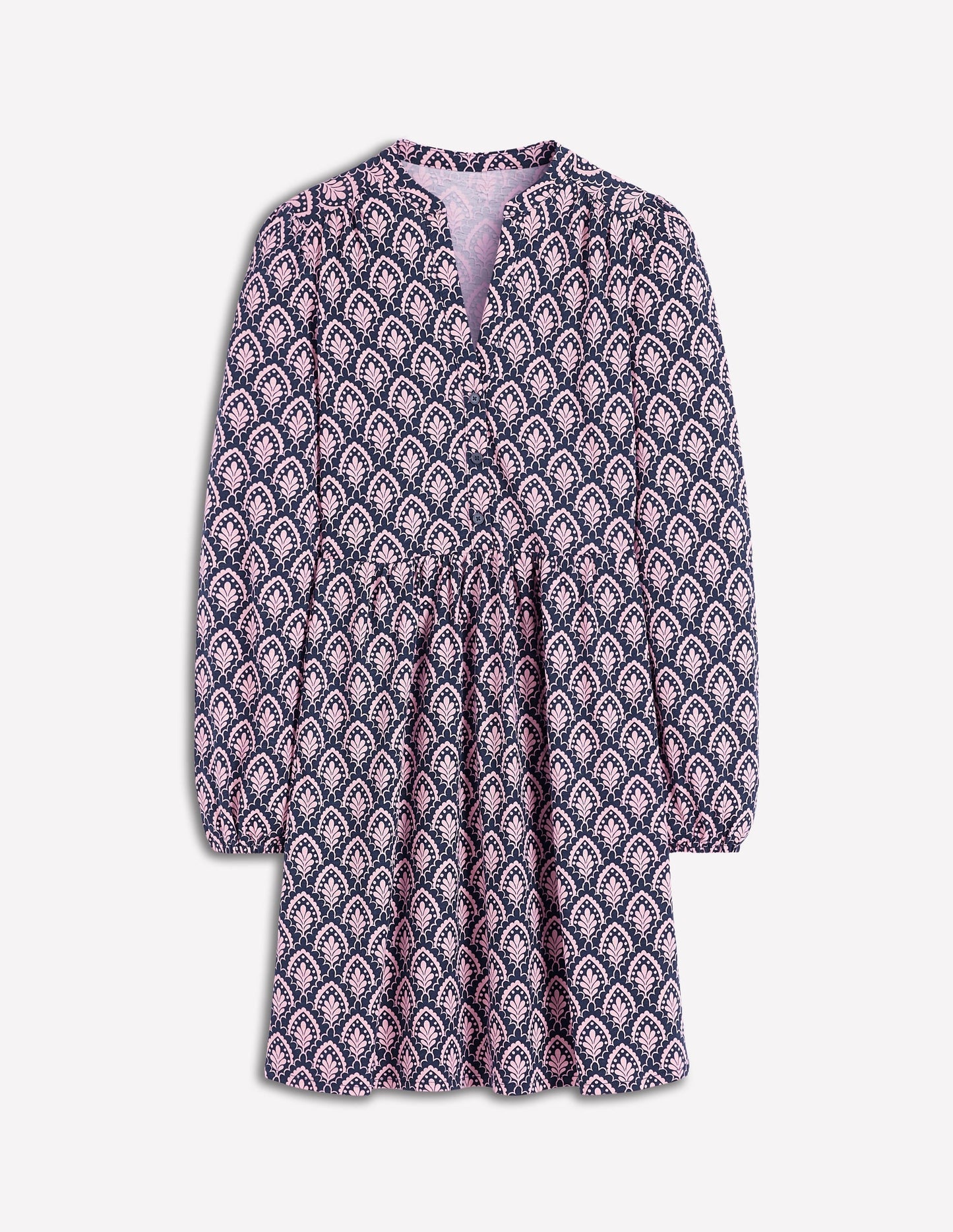 Amy Short Jersey Dress-Navy, Petal Terrace