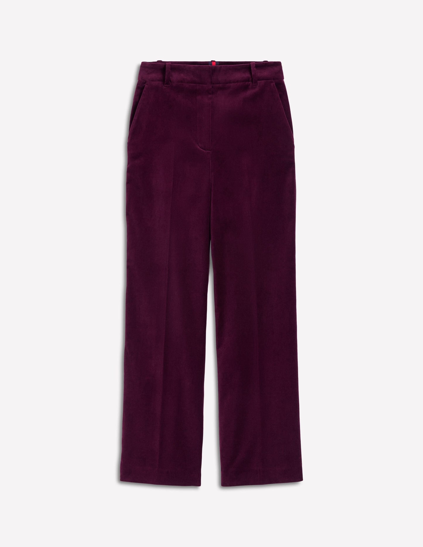Canonbury Velvet Pants-Dark Cherry