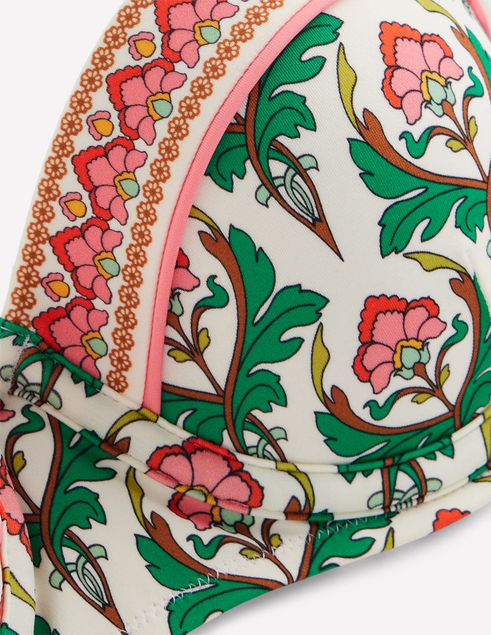 Rhodes Cup Sized Bikini Top-Multi, Ornamental Stamp