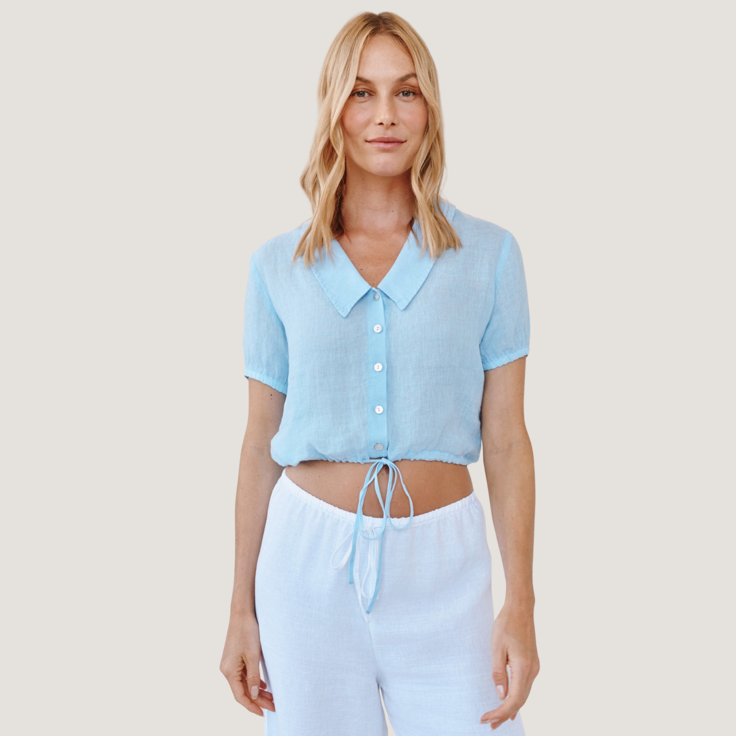 Bella Dahl Short Sleeve Puritan Collar Shirt