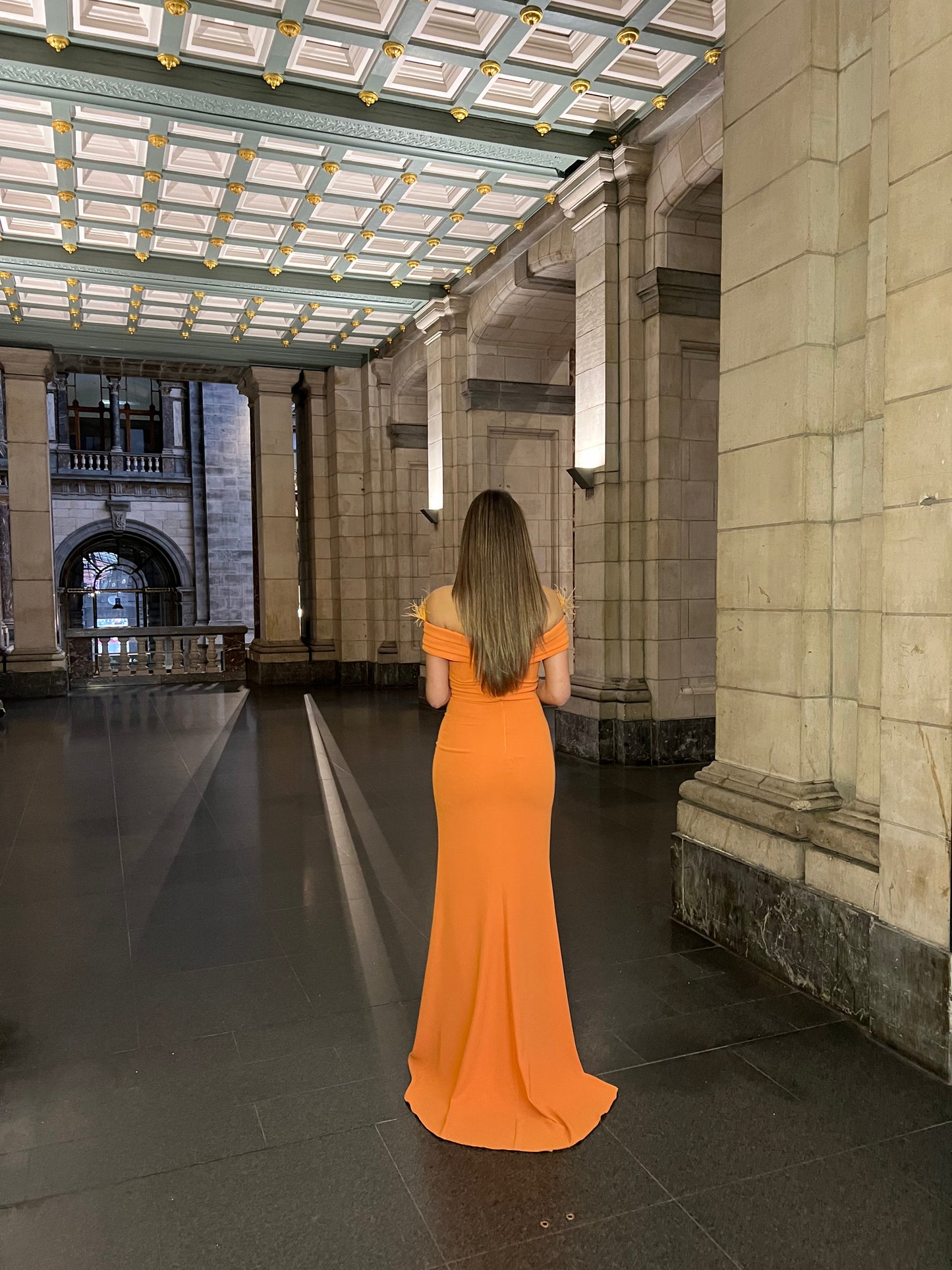 The Julia dress orange