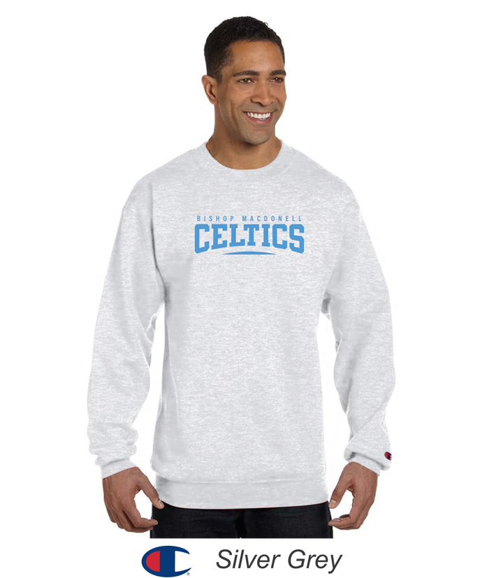 Bishop Mac Champion® Crewneck Sweatshirt - Celtics Full Front Design