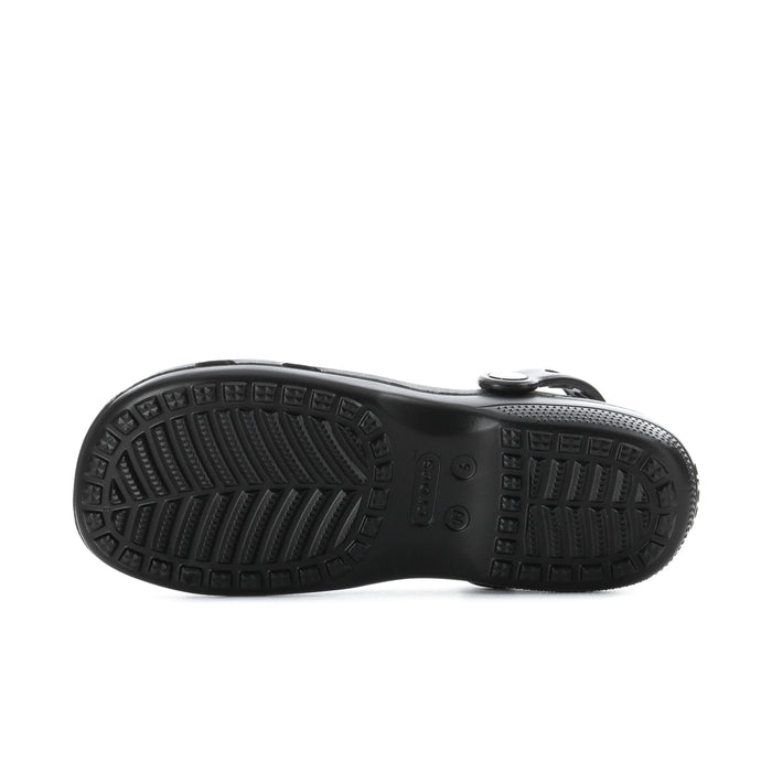 Black womenβs ballet clog outsole with textured non-slip tread pattern