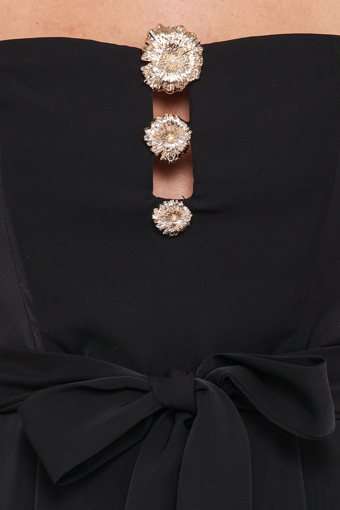 Rois Strapless Jumpsuit - Black