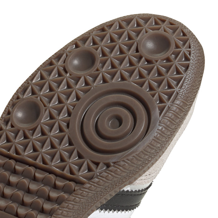 Kids' gum-brown sneaker outsole with textured tread and circular grip pods