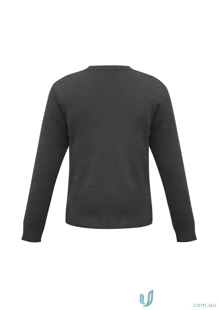 Charcoal gray Woolmix Knit Pullover showing a cozy knit pullover style