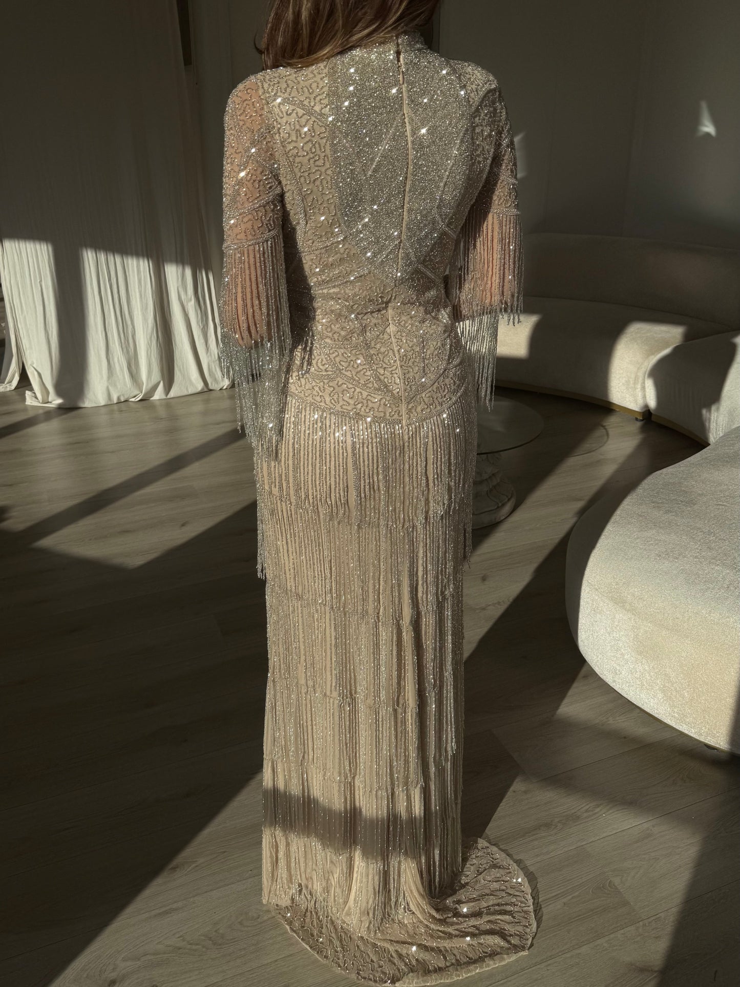 The Olena dress beige