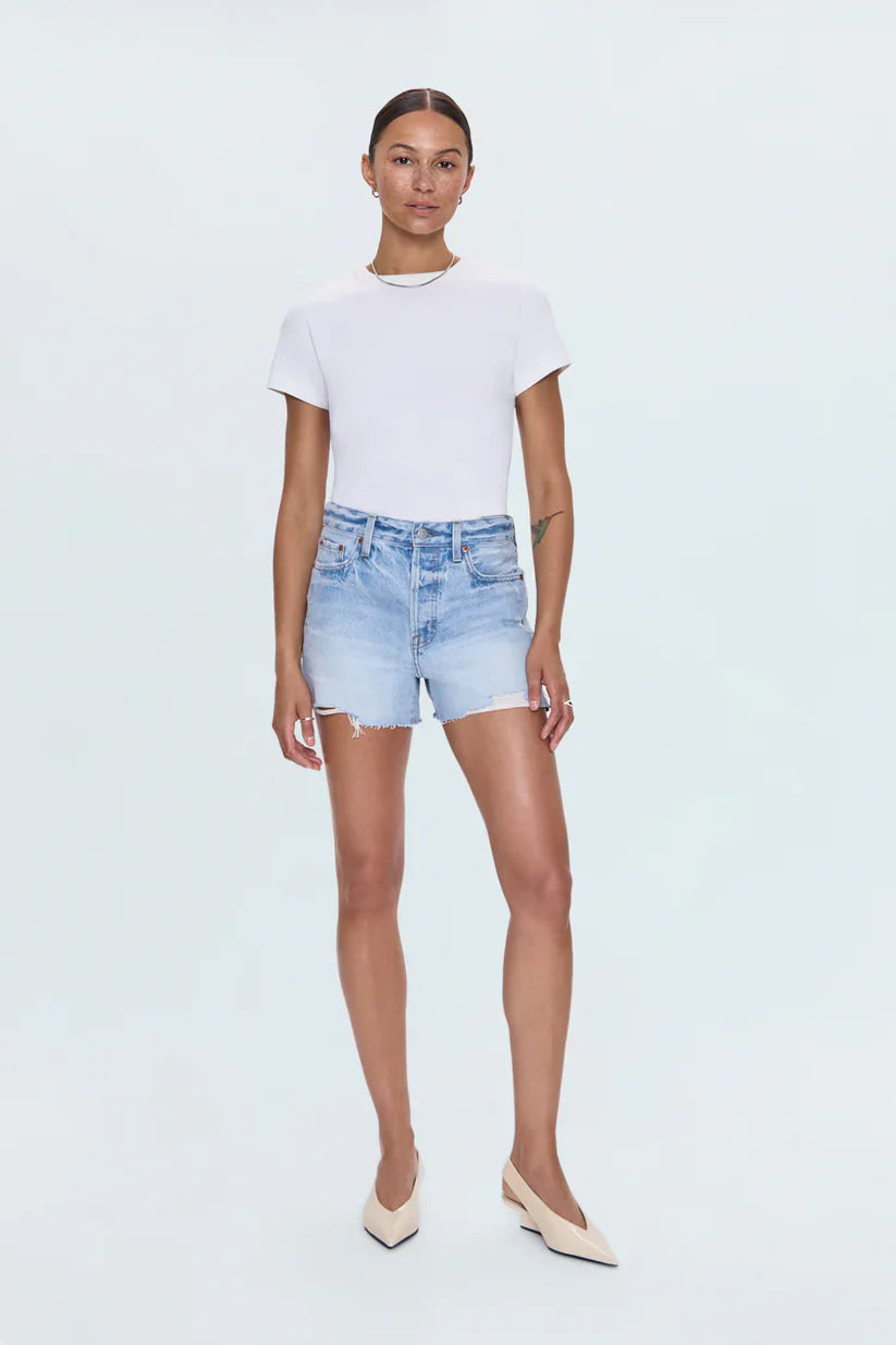 PISTOLA Nova High Rise Cutoff Shorts