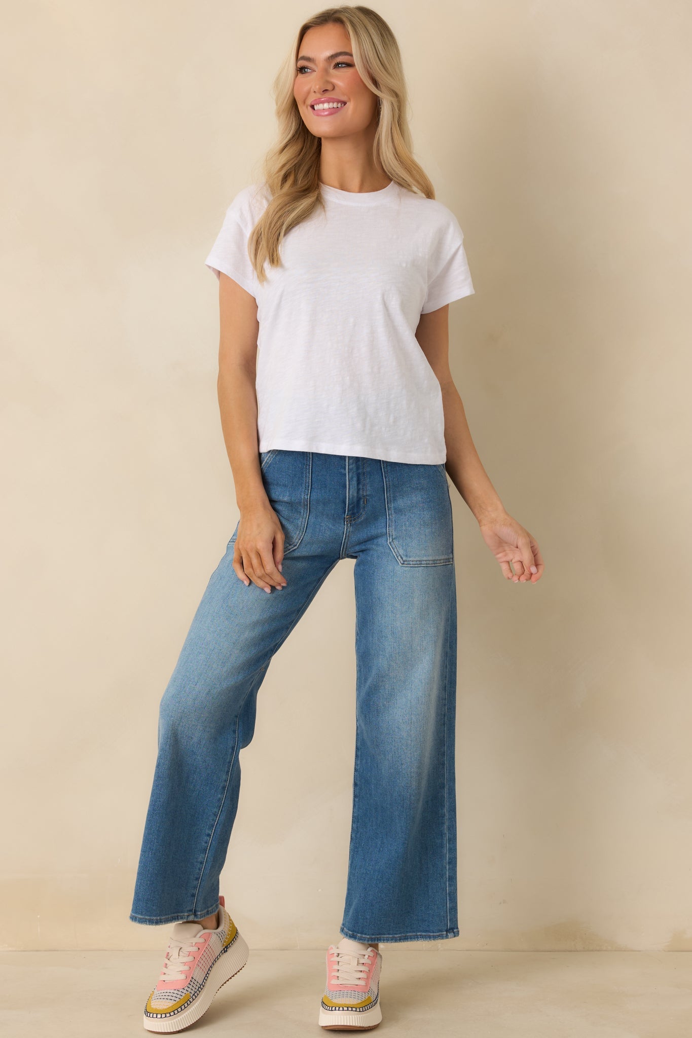 Z Supply White Cotton Foundation Premium Slub Tee
