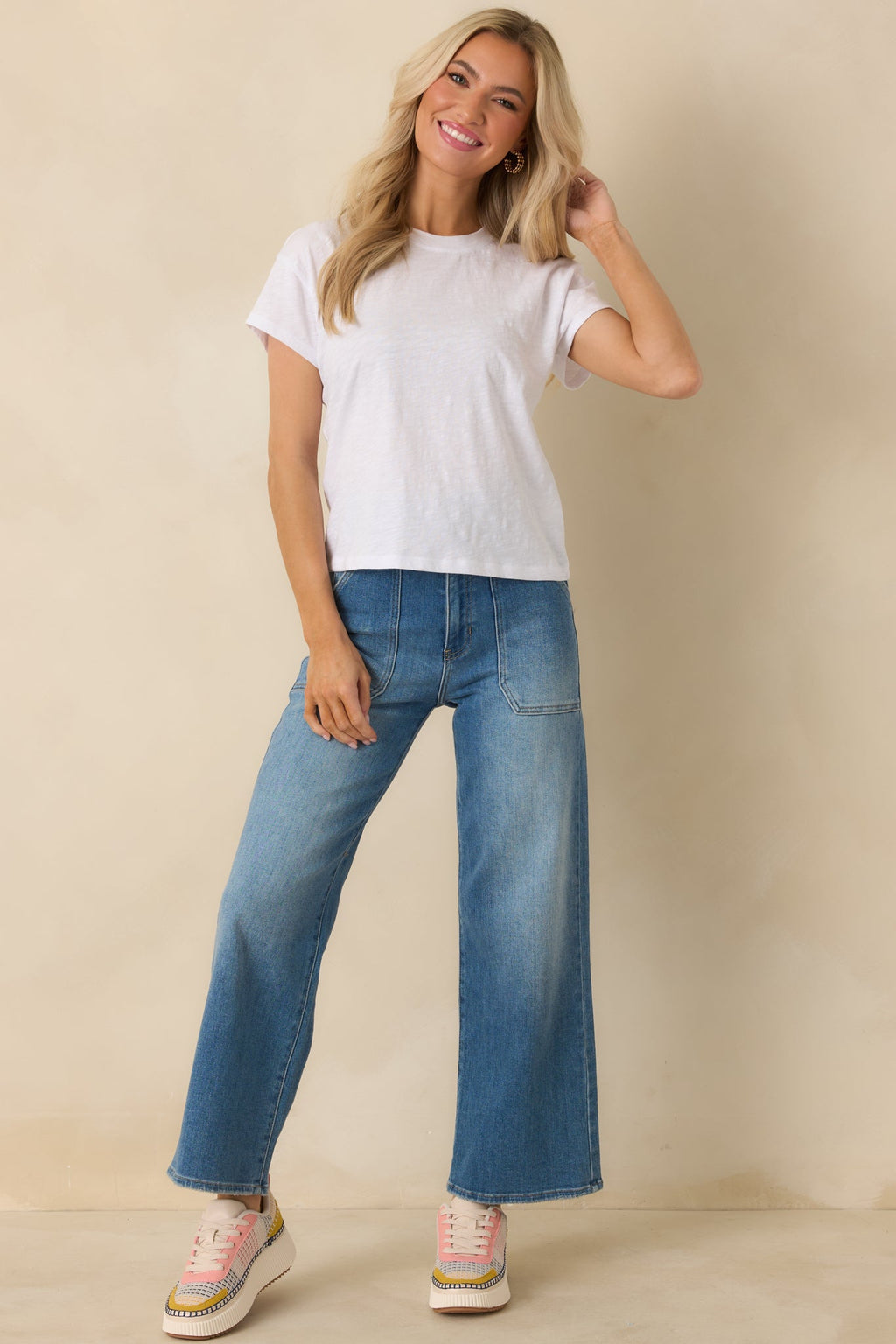 Z Supply White Cotton Foundation Premium Slub Tee