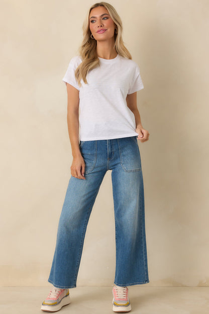 Z Supply White Cotton Foundation Premium Slub Tee