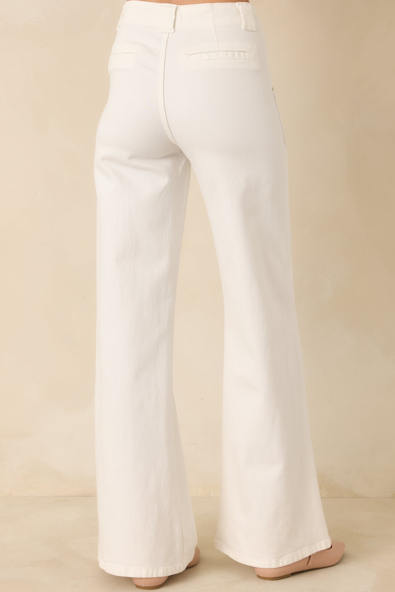 Hazy Days White Wide Leg Jeans