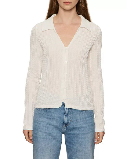 Button Down Textured Top