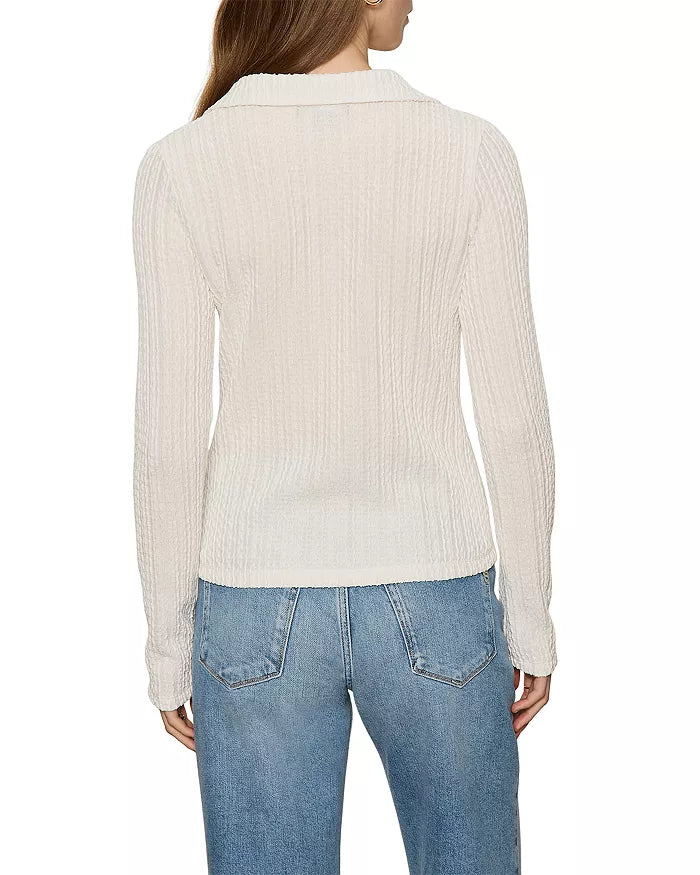 Button Down Textured Top