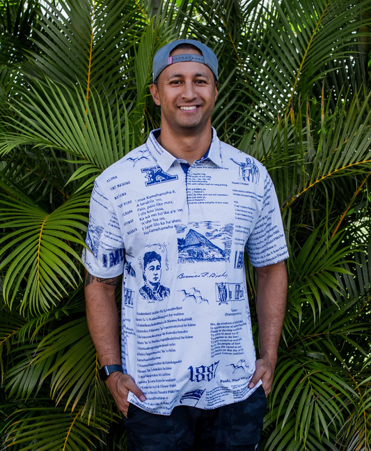1887 Kamehameha Anywhere Gray Polo