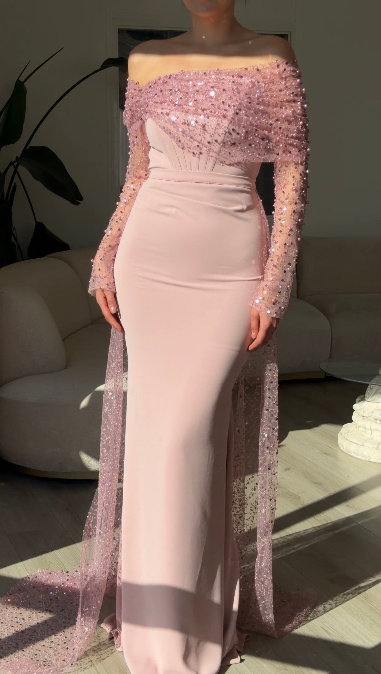 The Merle dress soft pink