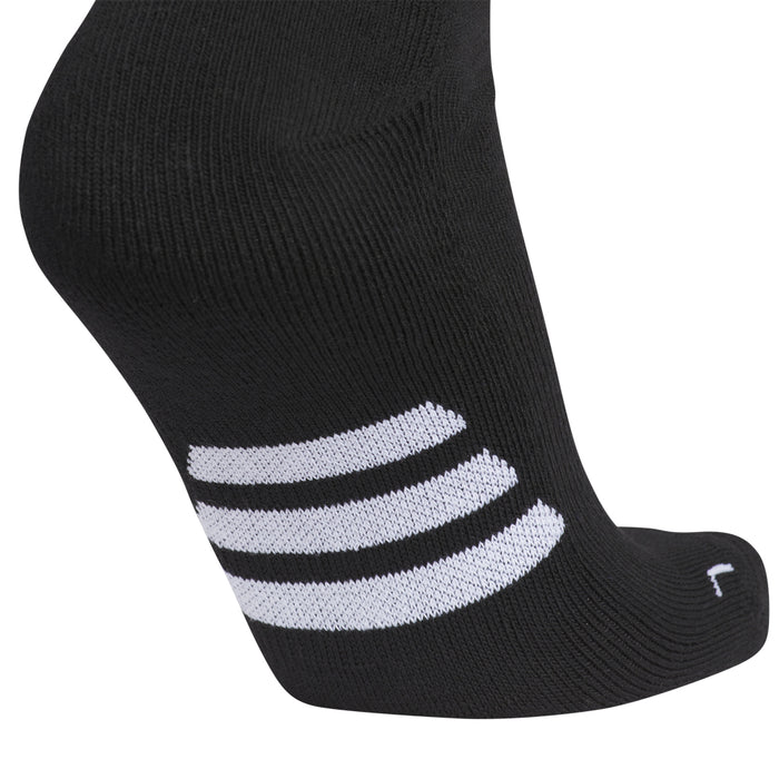 2-pack black crew sock with two white horizontal stripes across the ankle