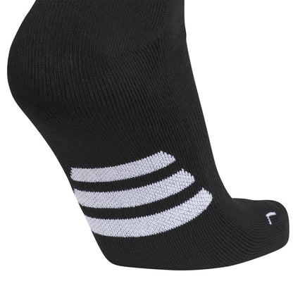 2-pack black crew sock with two white horizontal stripes across the ankle
