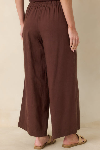 Z Supply Chocolate Brown Scout Linen Pants