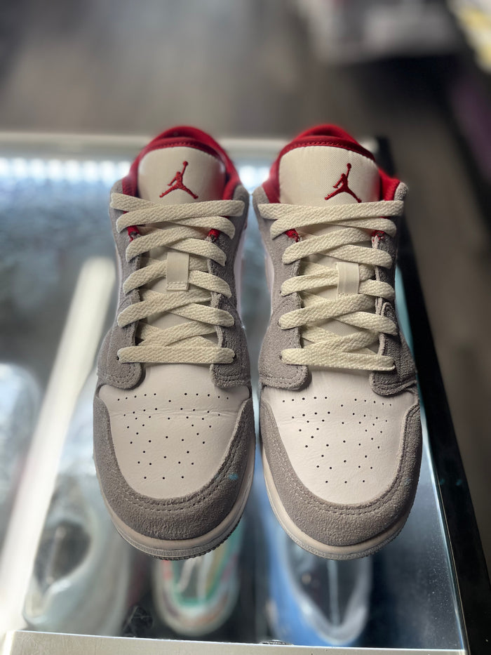 2021 Air Jordan 1 Low SE "Smoke Grey Gym Red" (GS)