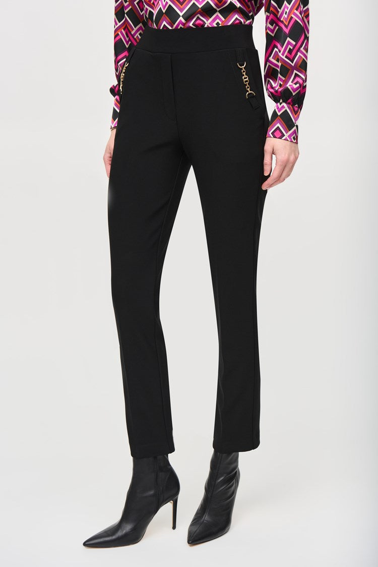 Joseph Ribkoff Bonded Silky Knit Straight Pull-On Pants