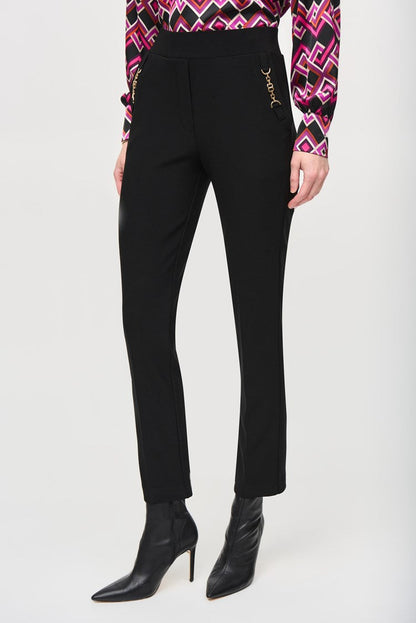 Joseph Ribkoff Bonded Silky Knit Straight Pull-On Pants