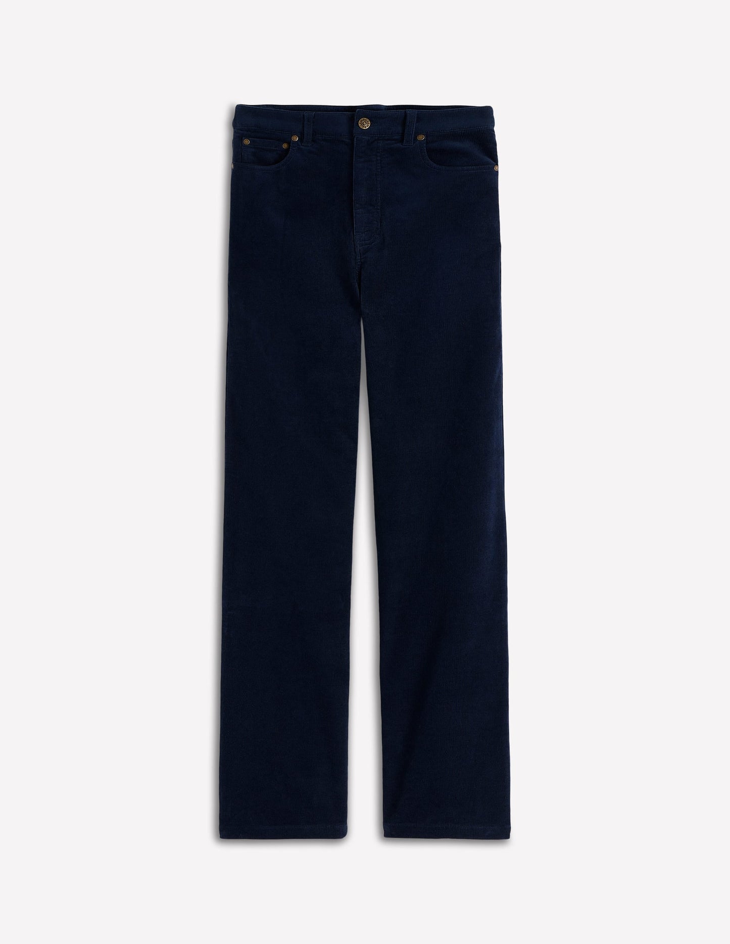 5-Pocket Cord Column Jeans-Navy