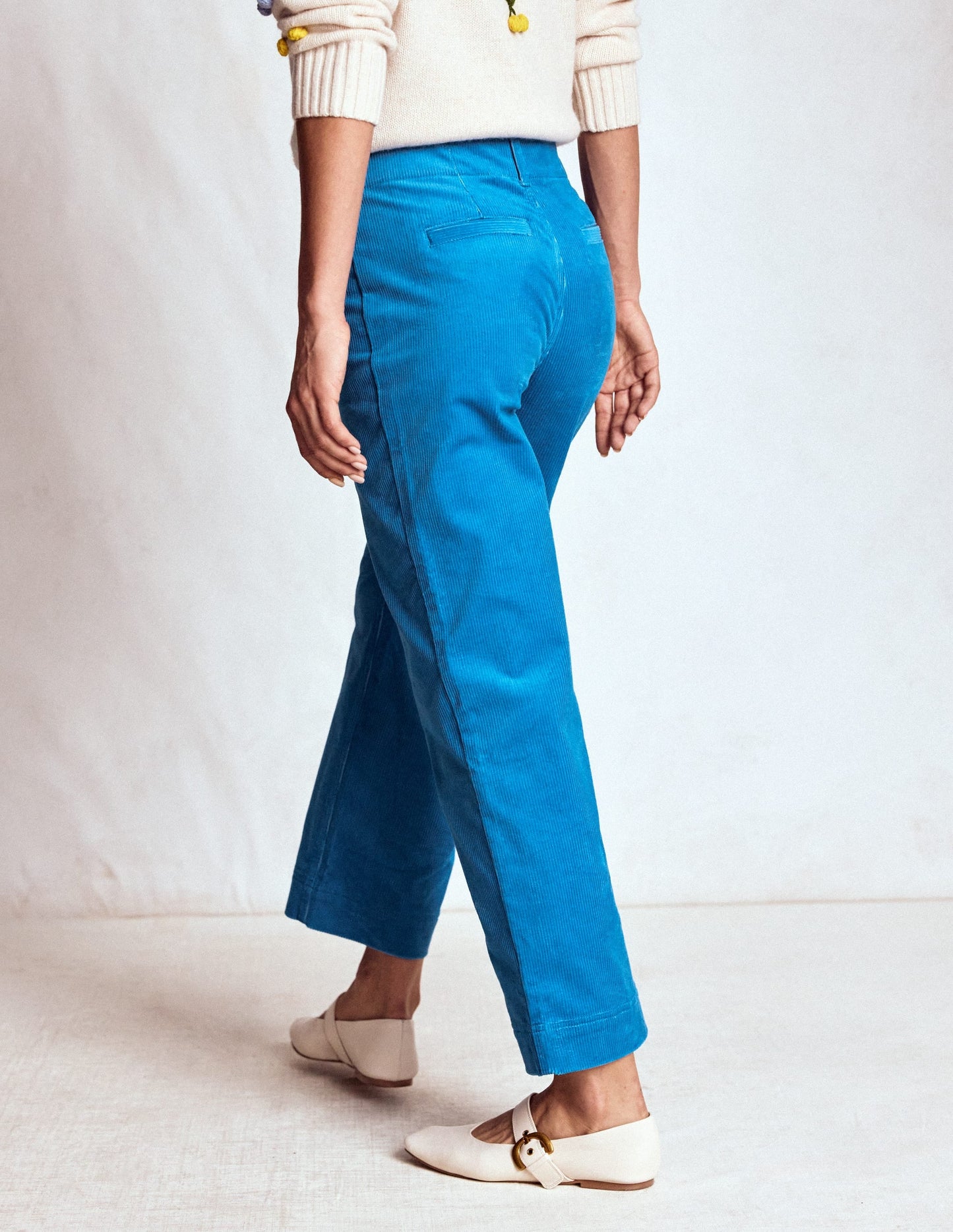 Primrose Cord Pants-Bright Blue