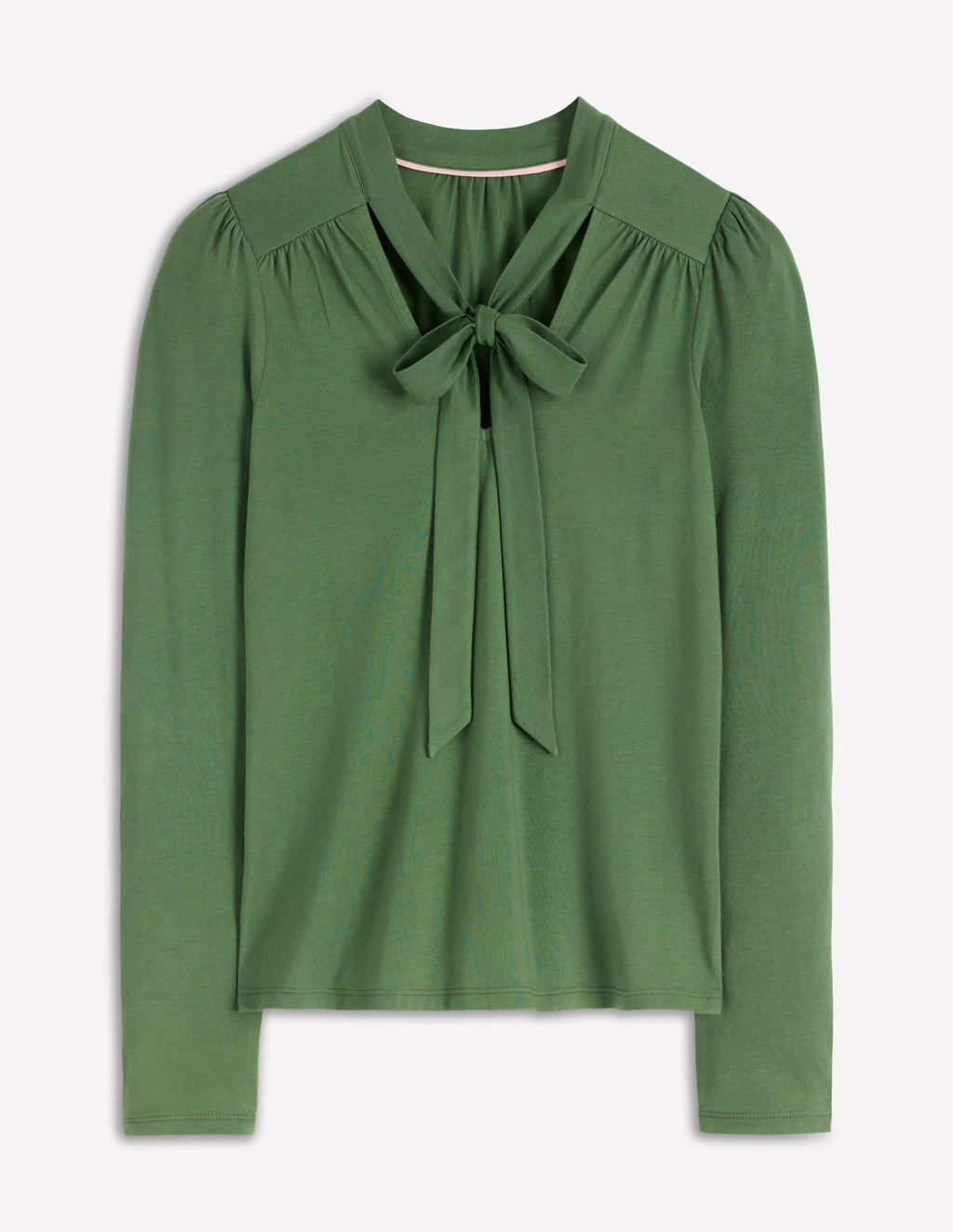 Tie Neck Supersoft Top-Hunter Green