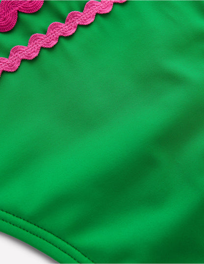 Porto Bikini Bottoms-Bright Green Rik Rak