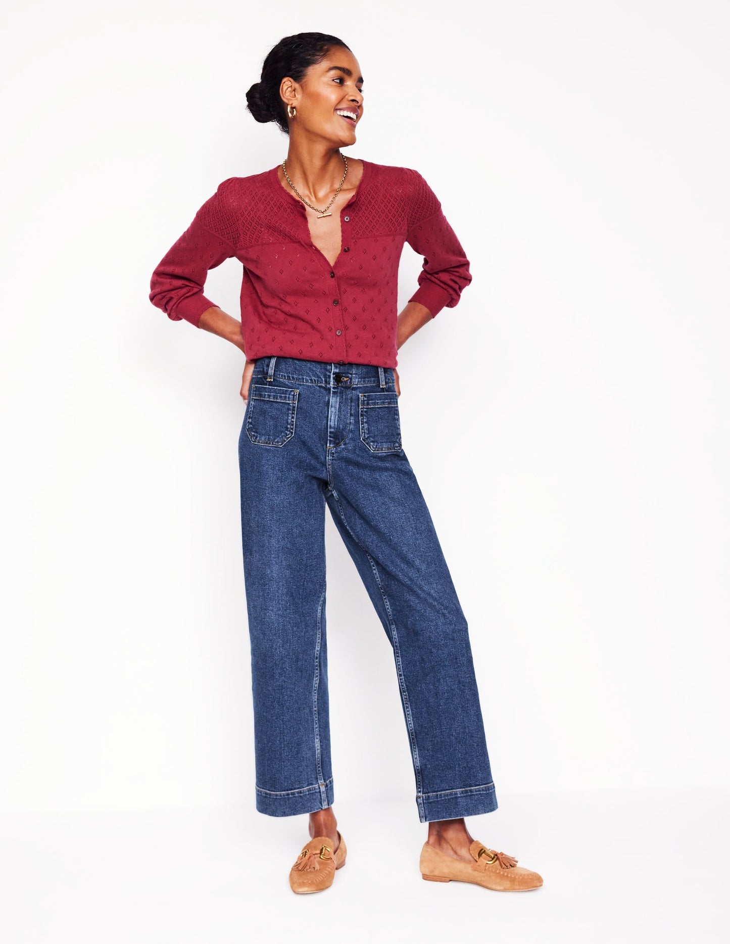 Primrose Cropped Pants-Mid Vintage