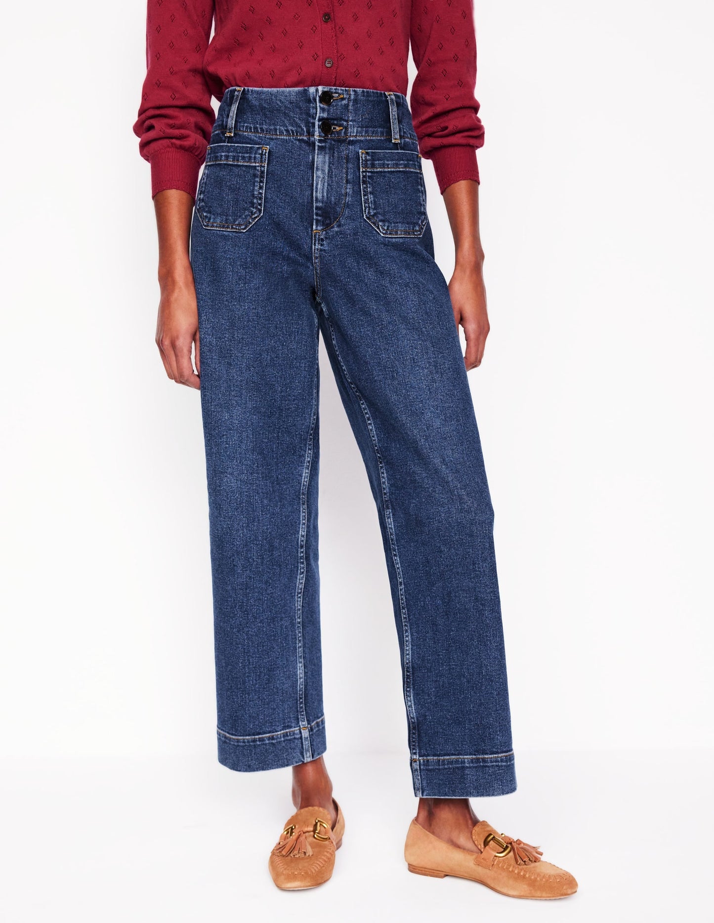 Primrose Cropped Pants-Mid Vintage