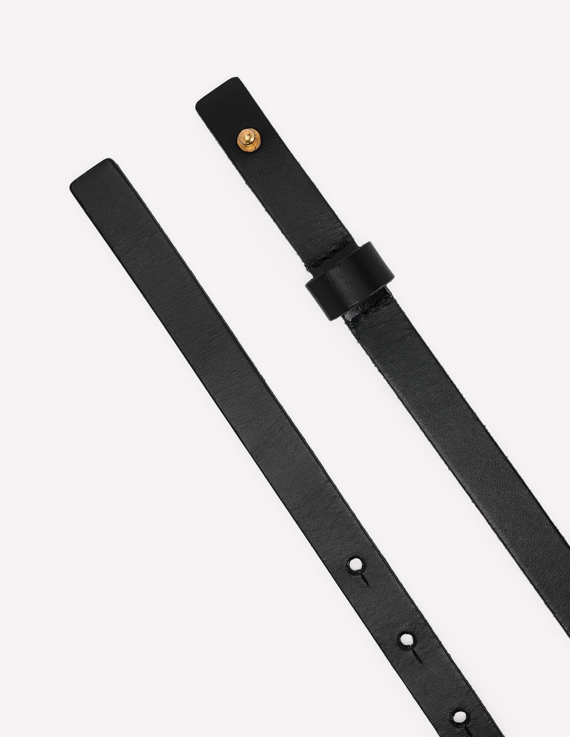 T-bar Ring Belt-Black