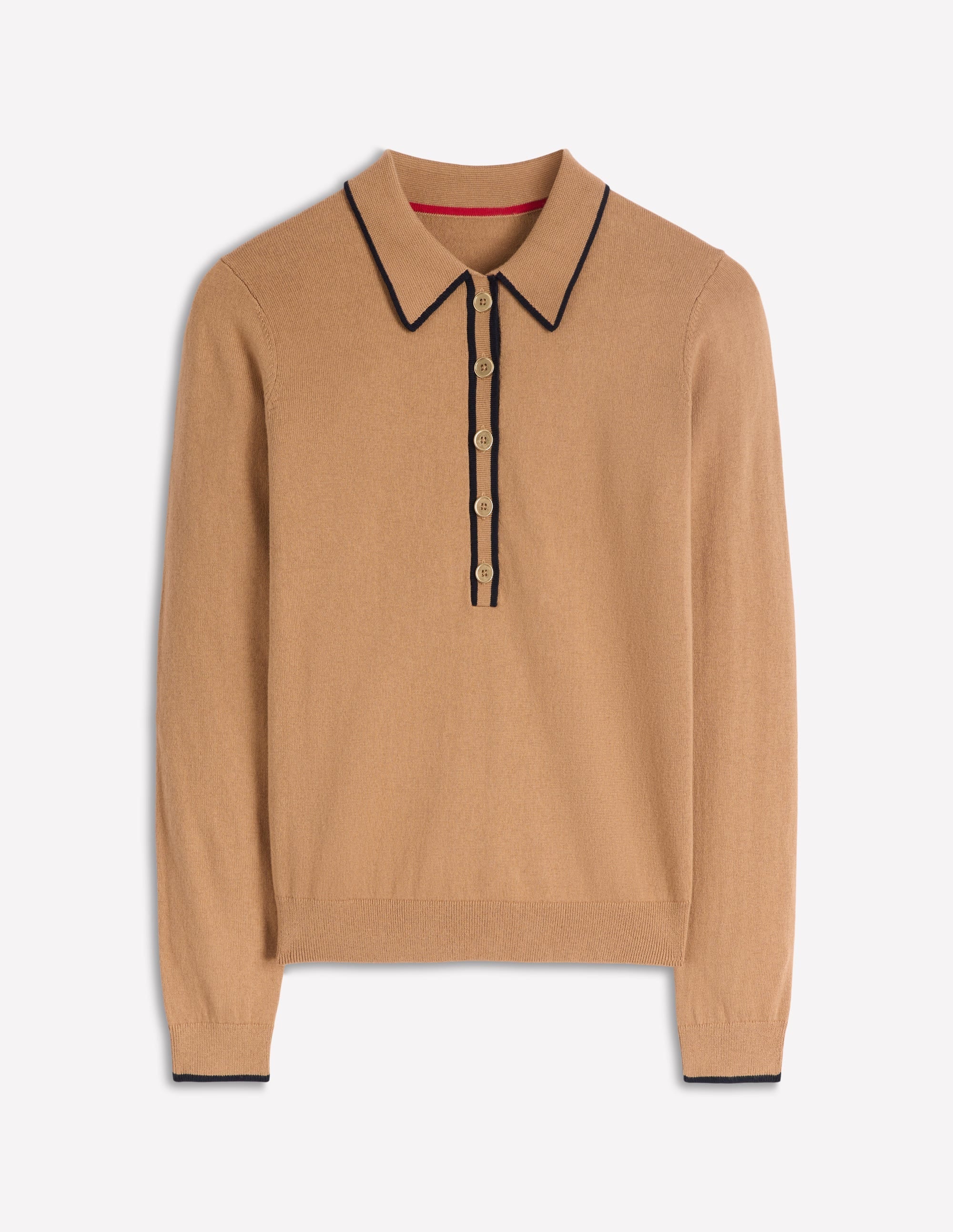 Liz Henley Sweater-Fall Leaf Brown