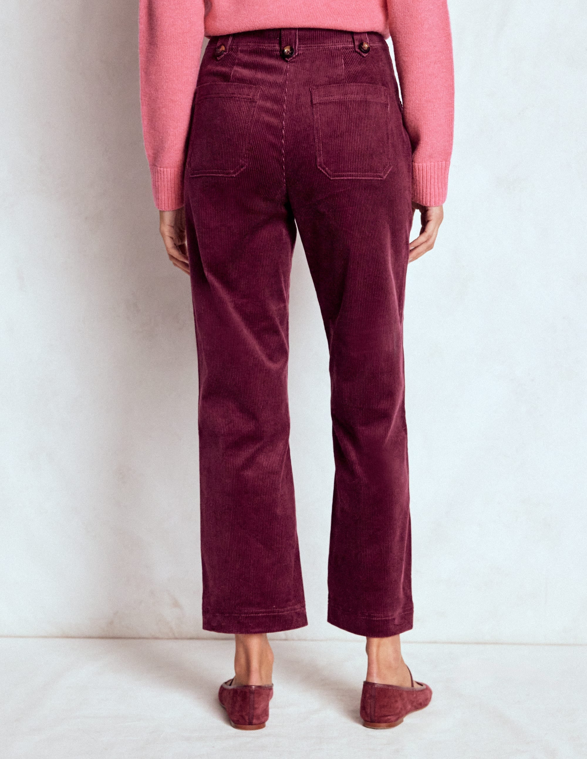 Pimlico Cord Pants-Deep Wisteria
