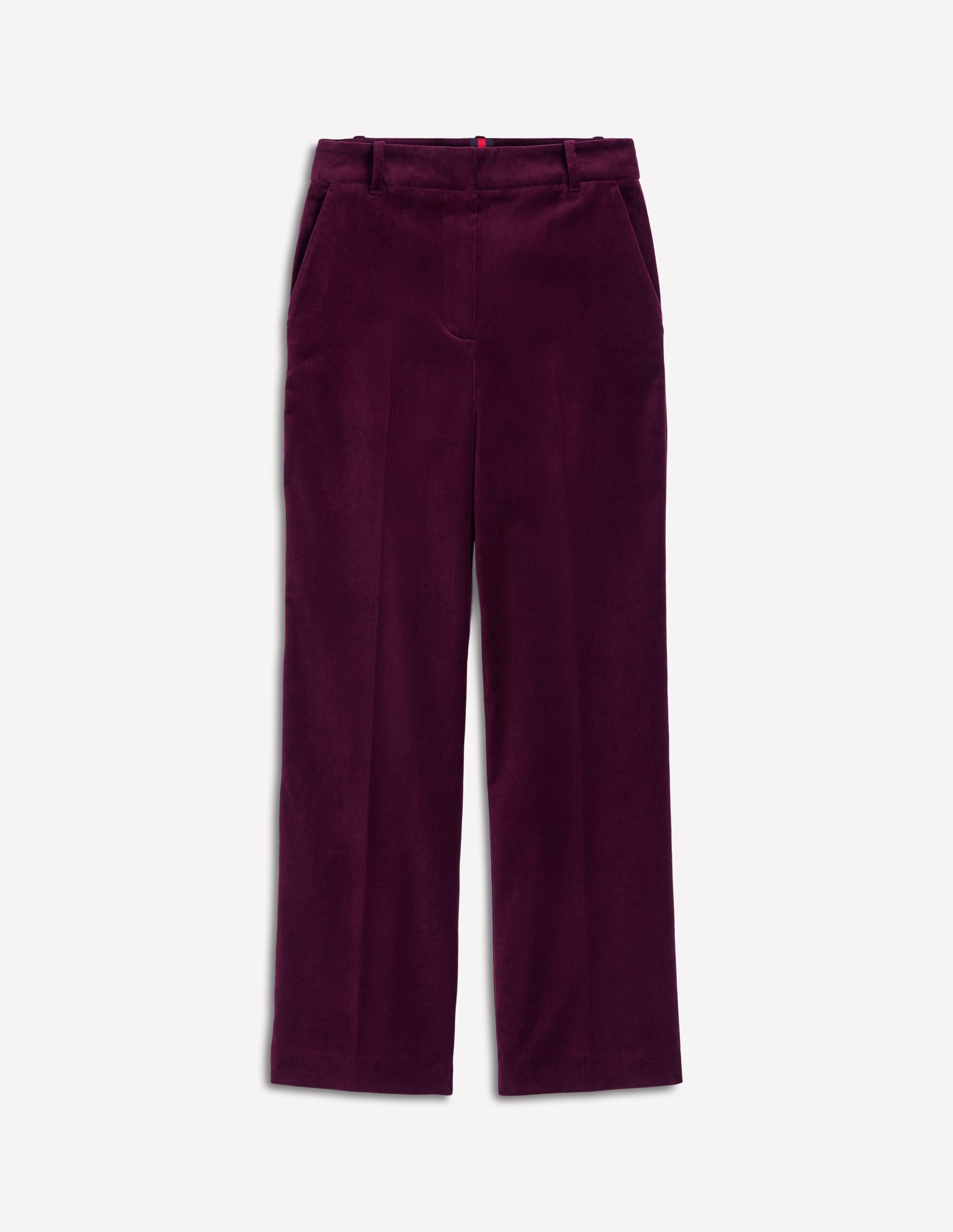 Canonbury Velvet Pants-Dark Cherry