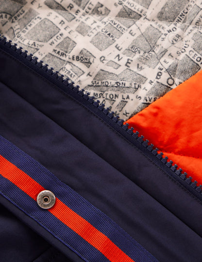 4-In-1 Hooded Parka-Navy