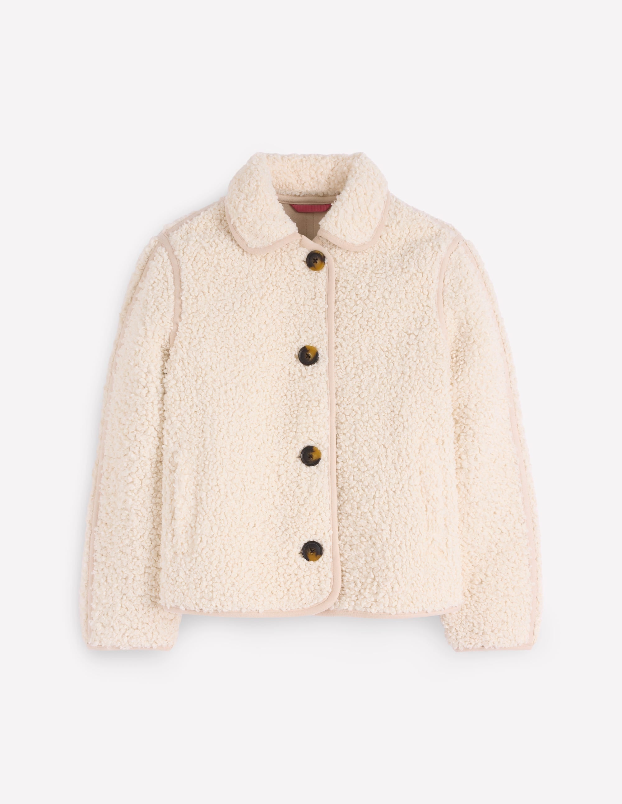 Borg Jacket-Curly Natural Borg