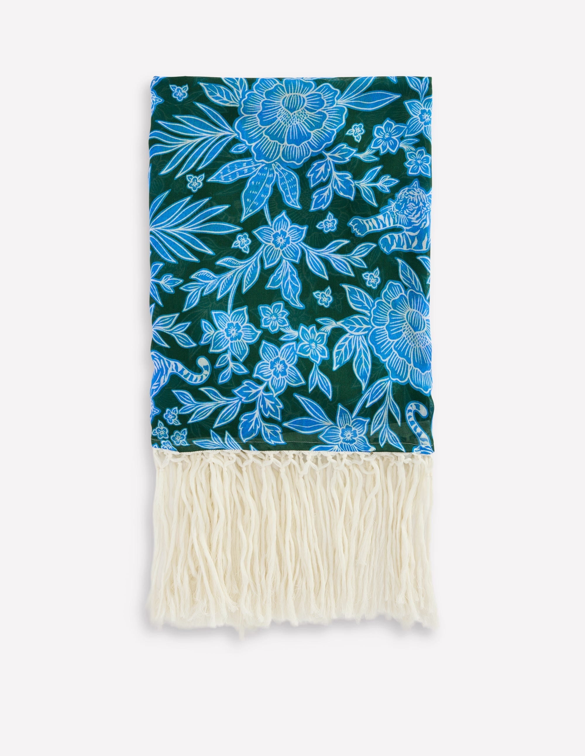 Tassel Sarong-Dark Green, Tigers Paradise