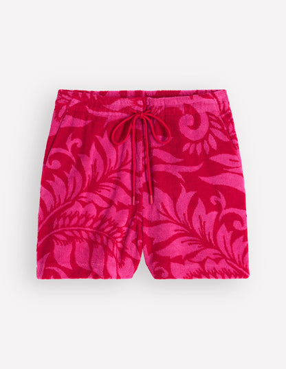 Islington Towelling Shorts-Salsa, Floral