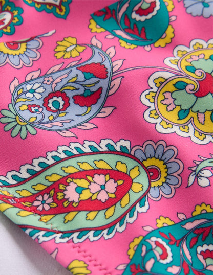 Classic Bikini Bottoms-Pink Paisley