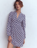 Amy Short Jersey Dress-Navy, Petal Terrace