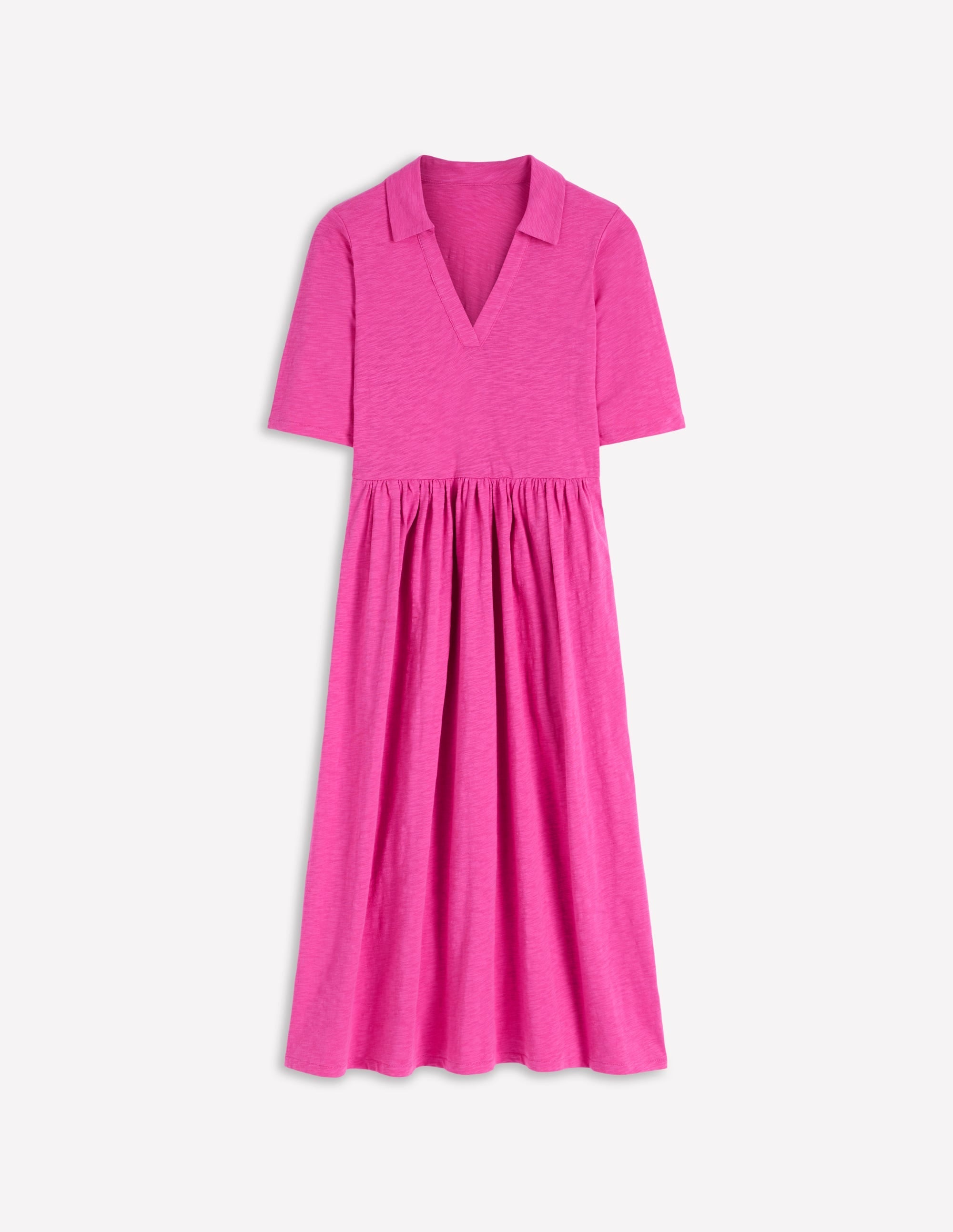 Aria Collared Jersey Dress-Passion Flower