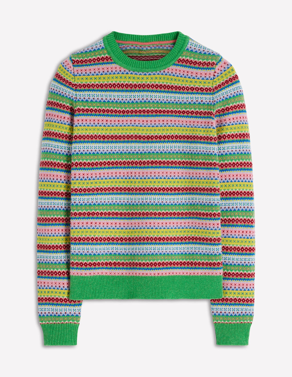 Edie Fair Isle Sweater-Multi, Heritage Geo