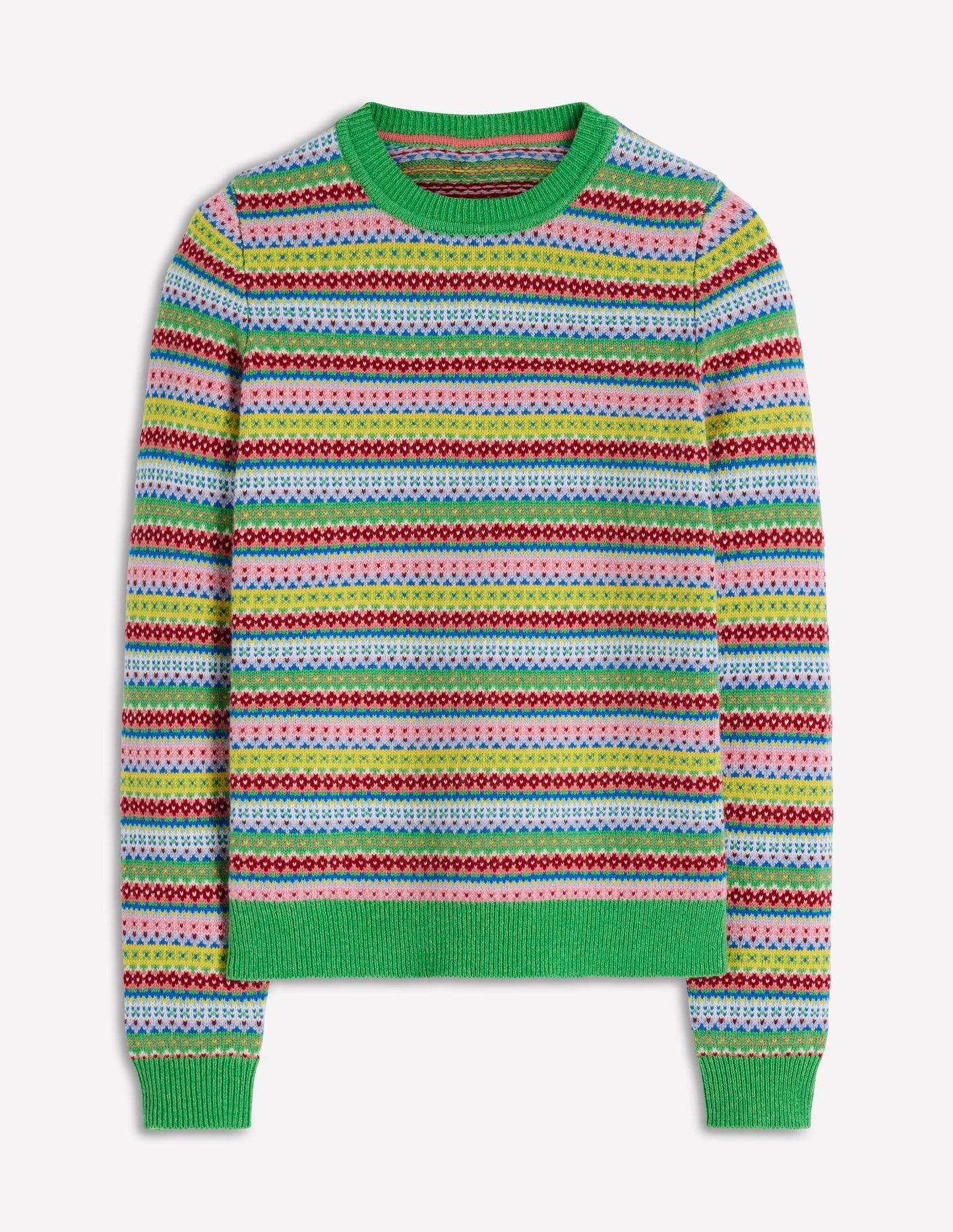 Edie Fair Isle Sweater-Multi, Heritage Geo