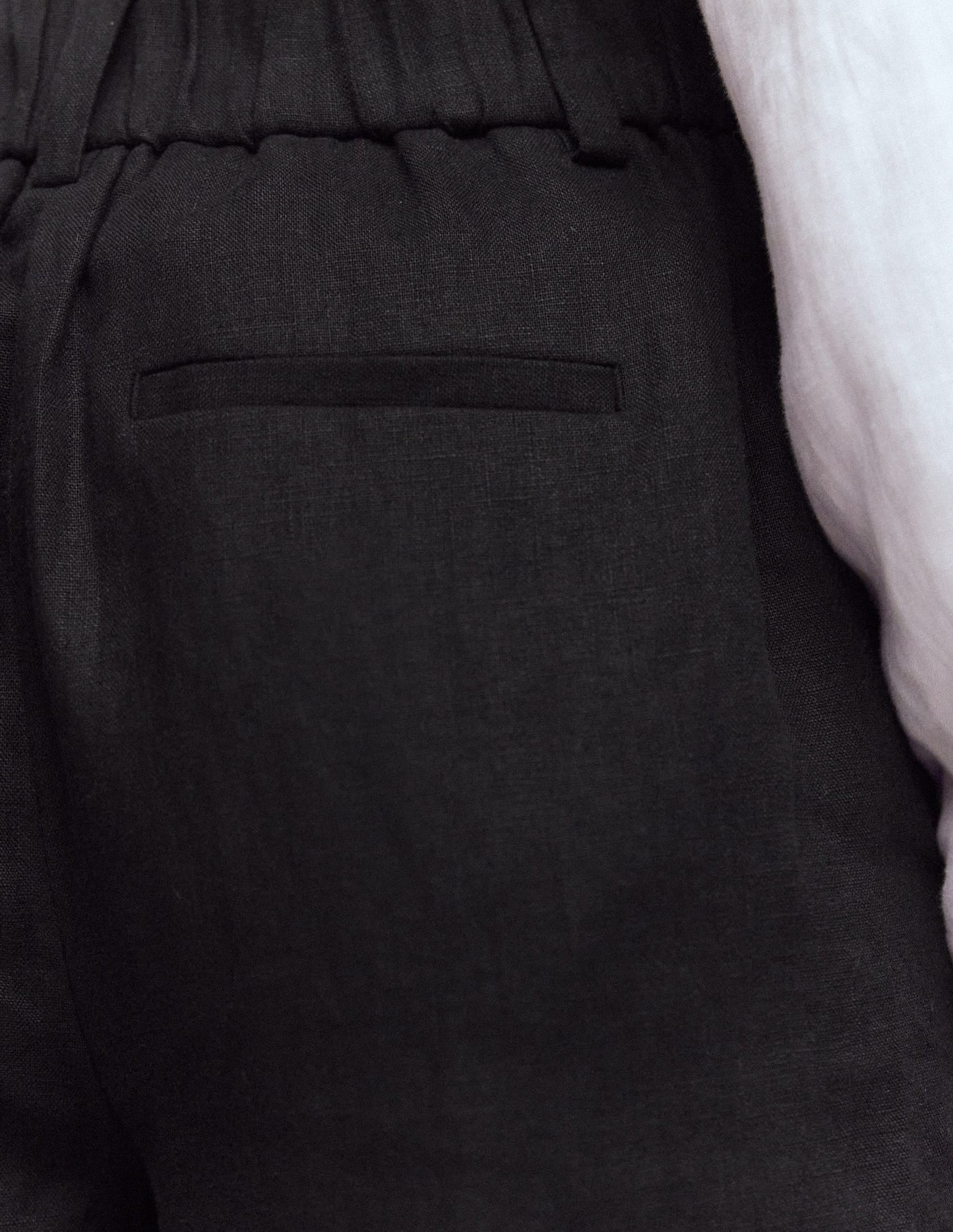 Kensington Linen Pants-Black