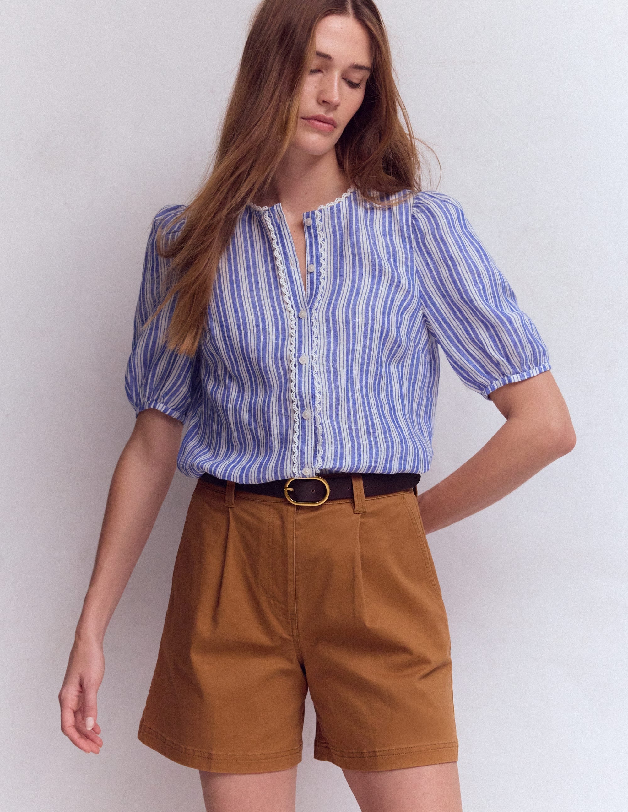Chino Shorts-Ginger