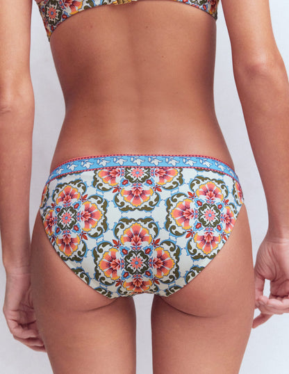 Classic Bikini Bottoms-Pink, Ornamental Trellis