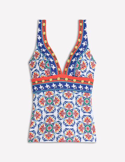 Porto Tankini Top-Multi, Ornamental Trellis