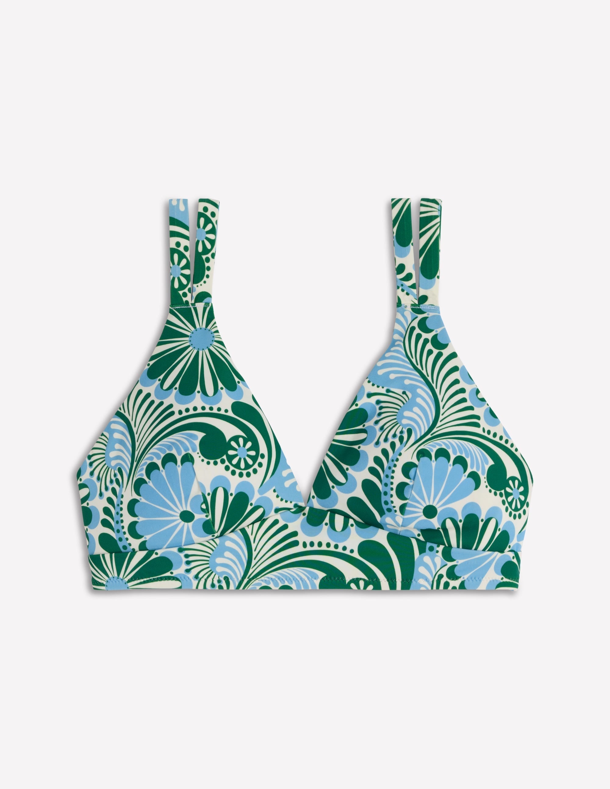 Arles Bikini Top-Air Blue, Euphoric Gardens